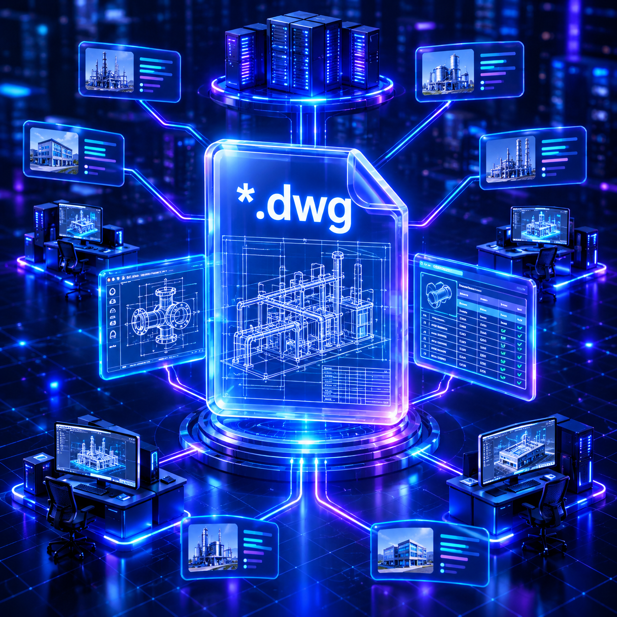 Прямая работа с DWG